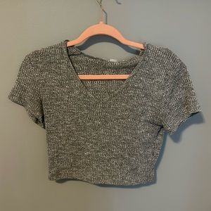 Small grey t-shirt with hood